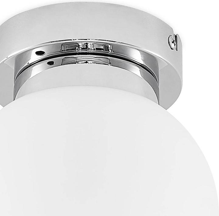 Actual product image Lindby Tavino ceiling light, ball shade, chrome (E14)
