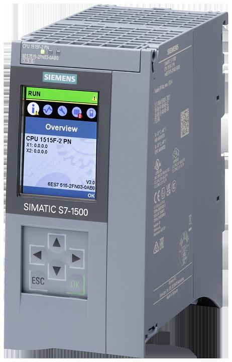 Image du produit Siemens SIMATIC 6ES7515-2FN03-0AB0S7-1500 CPU 1515F-2PN 1,5MB+4,5MB Données