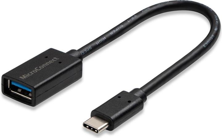 Immagine prodotto MicroConnect USB3.1CAF02BH Cavo USB 3.0 (3.1 Gen 1) USB C USB A Nero (0.20 m, USB 3.2 Gen 1)