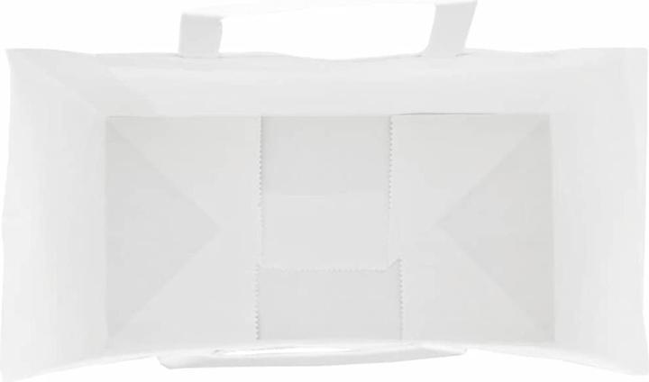 Produktbild VidaXL Kraftpapiertüten 250 Stk. mit Henkel Weiss 32x17x25 cm Papiertüte (Geschenktüte, 250 x)