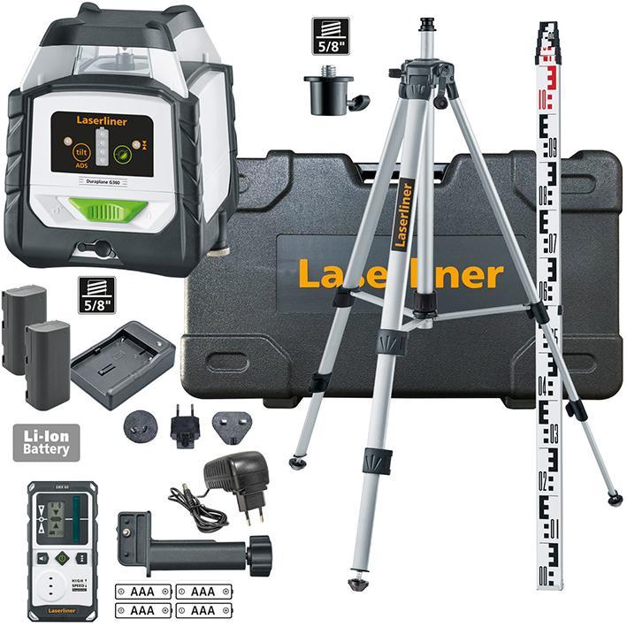 Actual product image Laserliner Hybrid laser Duraplane G360 Set 175cm (GRX 60 2Lithium LT 3m Hardcase) - 052.555A