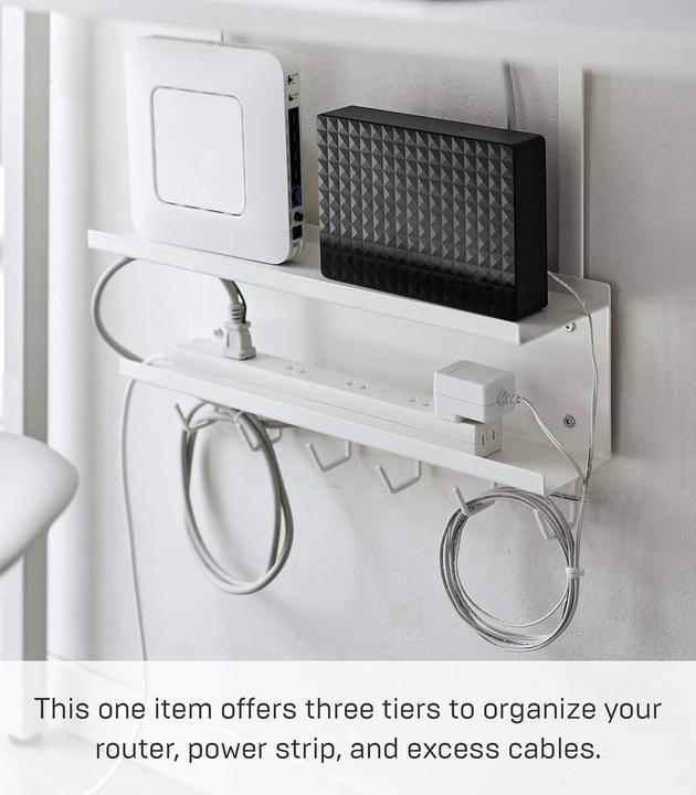 Actual product image Yamazaki Cable and router organiser
