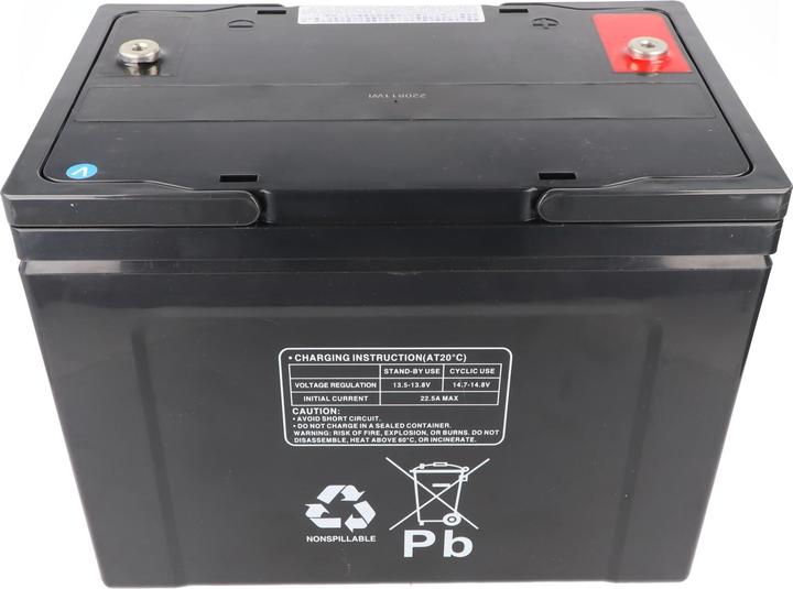 Produktbild Multipower 2 Stück PB Blei Akku passend für Seniorenmobil Elektromobil AS E 450 F, 12V 75Ah Blei AGM E450F (12 V, 75 Ah)