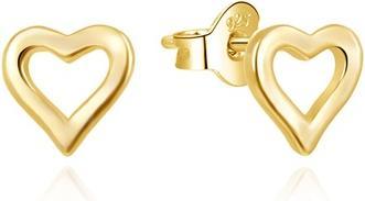 Agato Fine gold-plated earrings Hearts AGUP3460-G