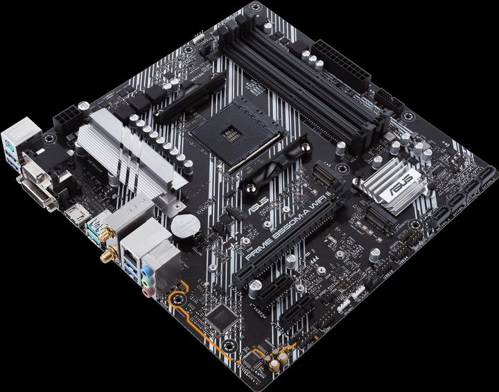 Image du produit ASUS MB PRIME -A WI-FI II AMD,AM4,DDR4,mATX (AM4, AMD B550, mATX)