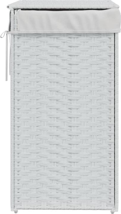 Produktbild VidaXL Wäschekorb mit Deckel Weiss 46x33x60 cm Poly