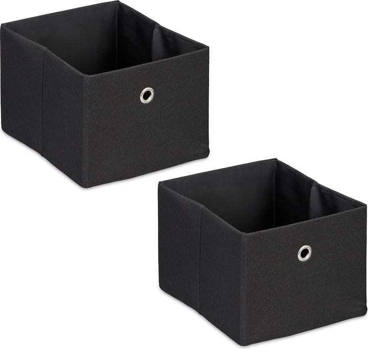 Produktbild Relaxdays 2x Aufbewahrungsbox (20.5 x 25 x 16 cm, 8 l)