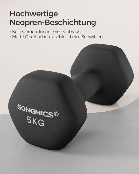 Actual product image Songmics Hexagon-Kurzhanteln (2x 5 kg) (2 x 5 kg)