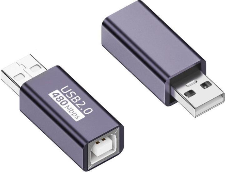 Image du produit PowerGuard Adaptateur USB B 2.0 (femelle) femelle vers USB A 2.0 (mâle) (USB 2.0)