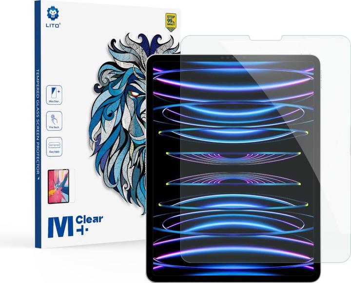 Image du produit Lito Verre blindé pour iPad Pro 12.9 - Transparent (1 pièce(s), iPad Pro 12.9 2020 (4. Gen), iPad Pro 12.9 2022 (6e génération), iPad Pro 12.9 2021 (5ème génération), iPad Pro 12.9 2018 (3. Gen))
