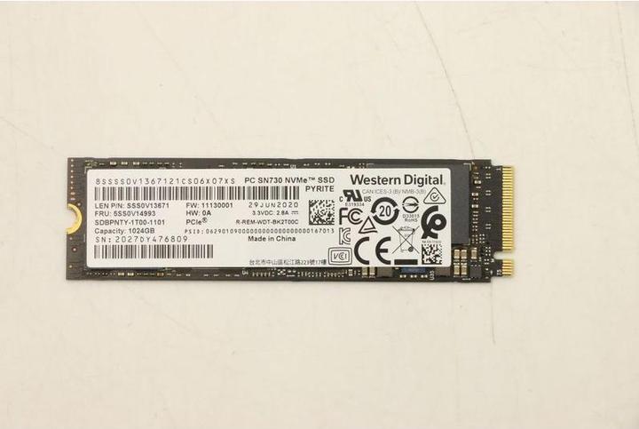 Image du produit Lenovo Western Digital SN730 1TB (1000 Go, M.2 2280)