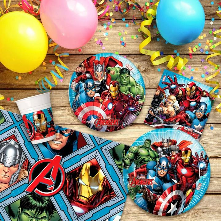 Produktbild Set Partyartikel The Avengers 66 Stücke