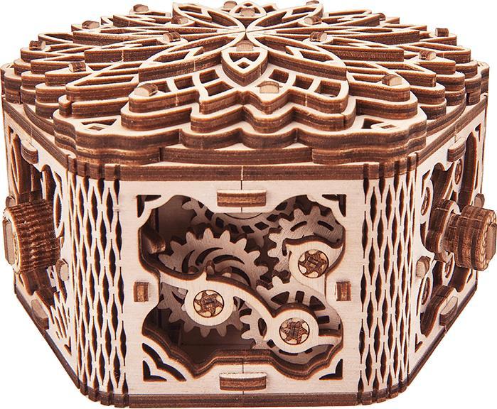 Actual product image Wood Trick Mystery Flower Jewellery Box