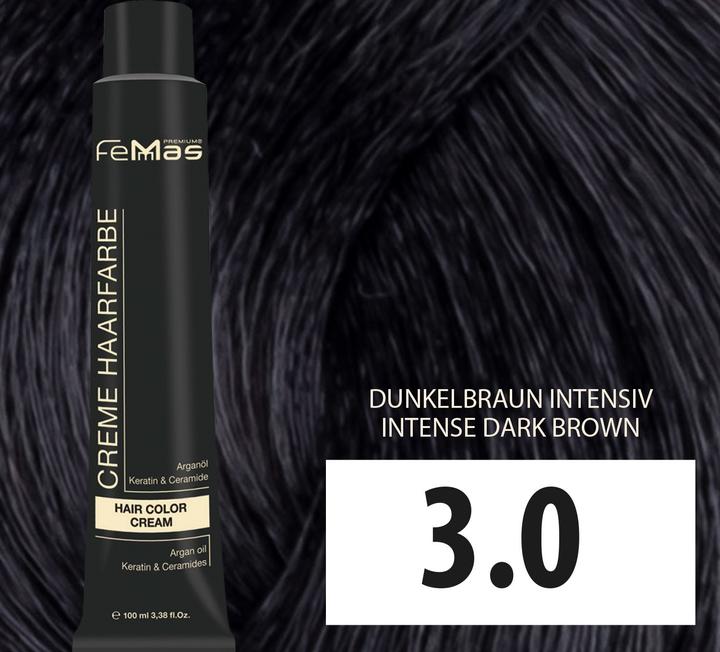 Produktbild FemMas 3.0) Haarfarbe Dunkelbraun Intensiv 100ml (Dunkelbraun Intensiv 100ml)