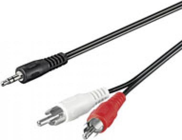 Produktbild AccuCell Audio-Video-Kabel 1,5 m 3,5 mm stereo Stecker > 2 x Cinch-Stecker (1.50 m)