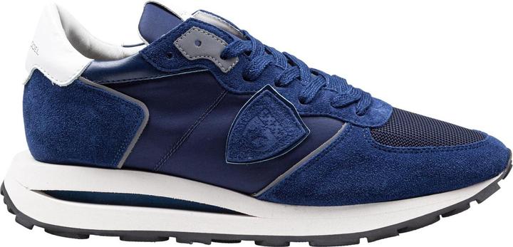 Image du produit Philippe Model sneakers tropez in tessuto tecnico e suede colore blu (42)