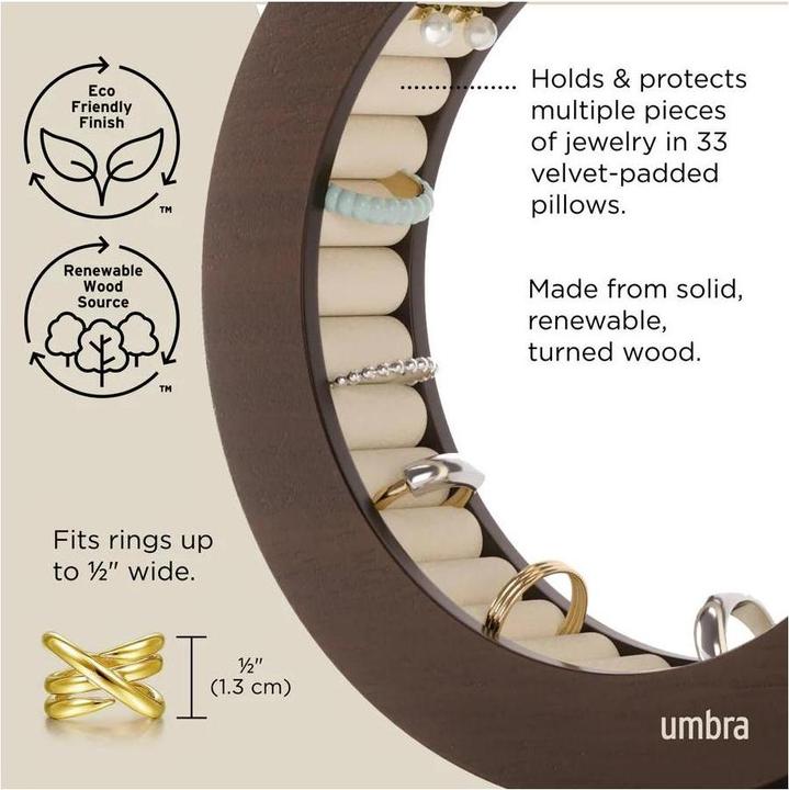 Immagine prodotto Umbra Portagioie Ferris 19 x 4 cm, marrone
