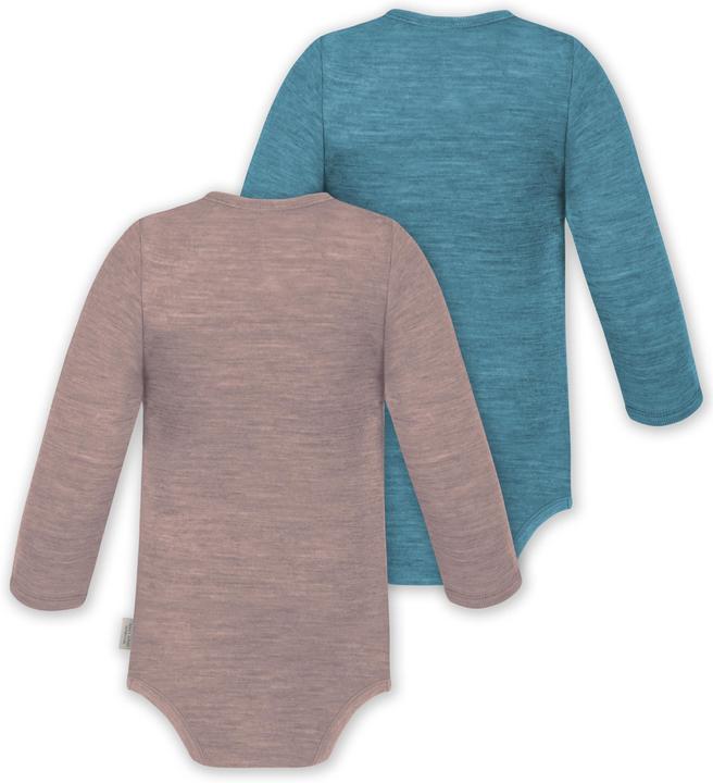 Produktbild Normani 2er Pack Baby Merino Body Langarm „Auckland" - 9373 (62)