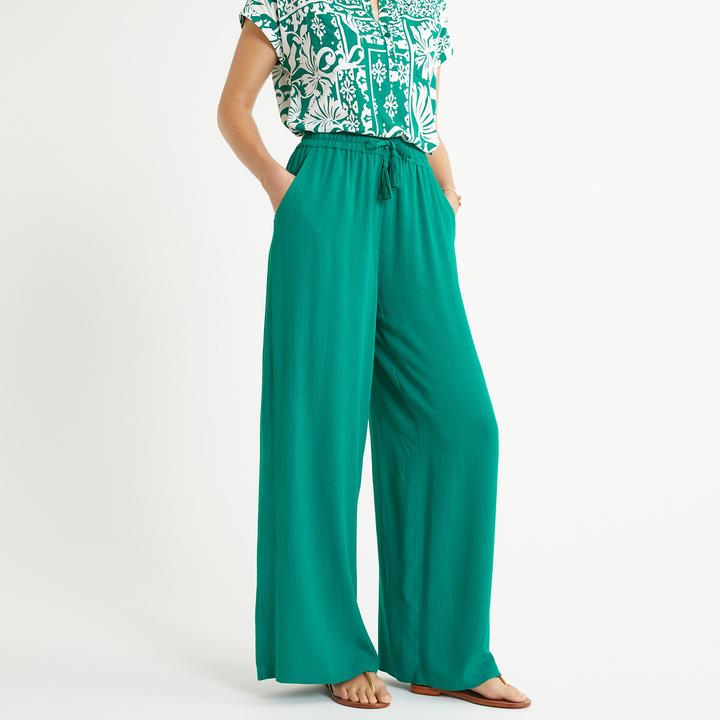 Produktbild Anne Weyburn Weite Hose aus Crepon (30)