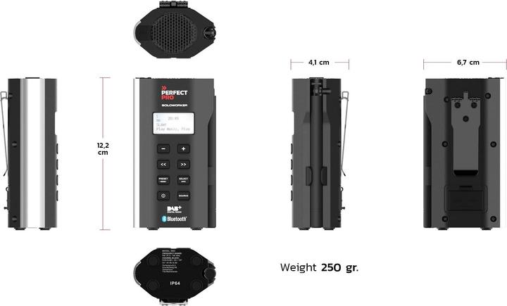 Productafbeelding PerfectPro Soloworker (DAB+, FM, Bluetooth)