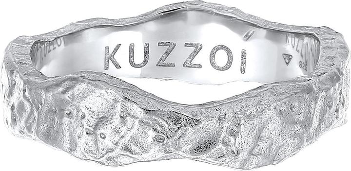 Immagine prodotto Kuzzoi Anello Uomo Anello a fascia Struttura organica Argento 925 (64, 925 Argento)