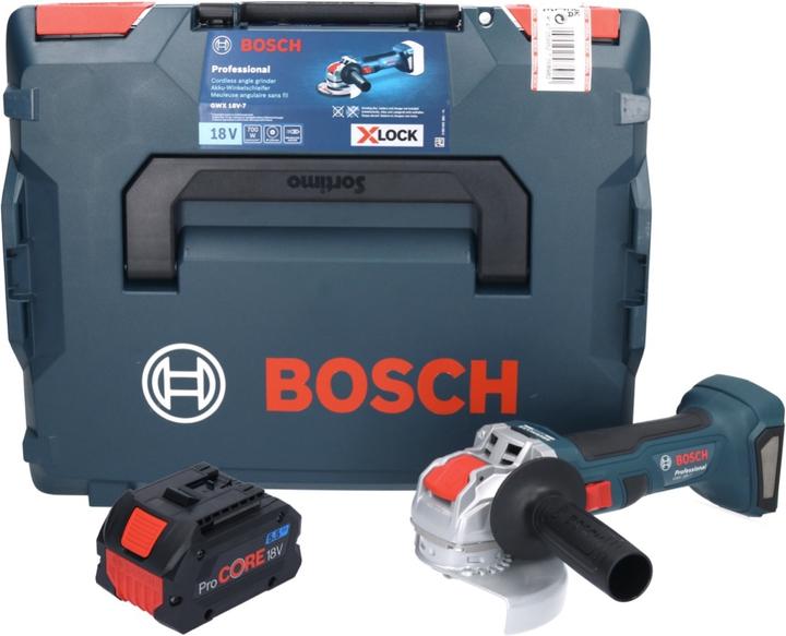Actual product image Bosch Professional Bosch GWX 18V-7 Professional Battery Angle Grinder 18 V 125 mm Brushless X-LOCK + 1x ProCORE (125 mm)