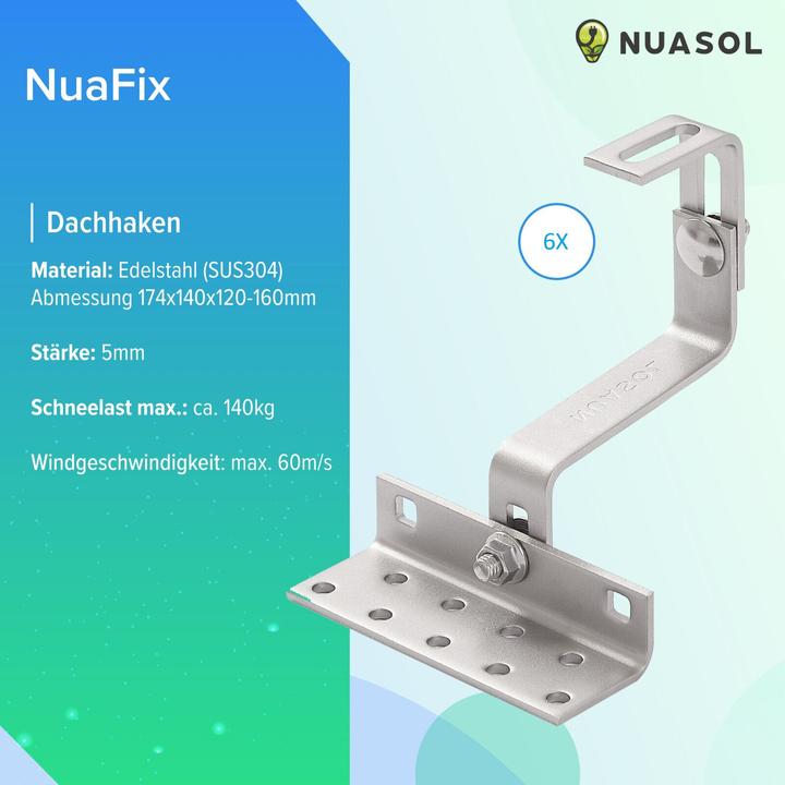 Image du produit Nuasol Kit de montage sur toit en tuiles (Matériel de montage du système solaire)