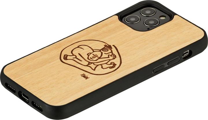 Produktbild Man.Wand &WOOD case for iPhone 12/12 Pro child with fish (Apple iPhone 12, Realme 12 Pro+)