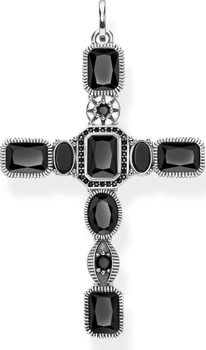 Image du produit Thomas Sabo Pendentif croix pierres noires (Argent 925)