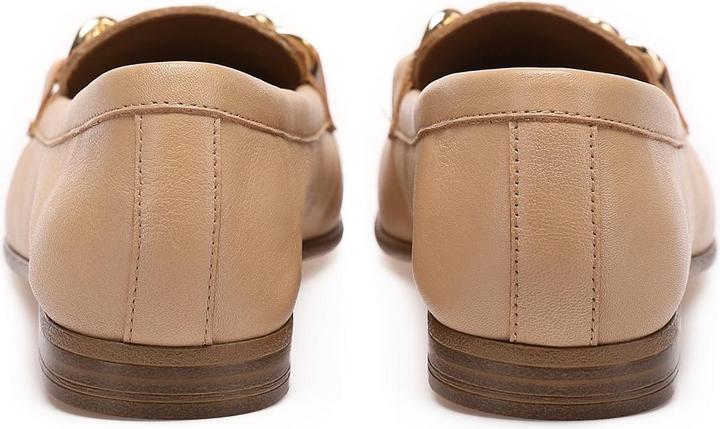 Actual product image Inuovo The fashionable slip-on shoe made from high-quality leather and a decorative link chain on the (41)
