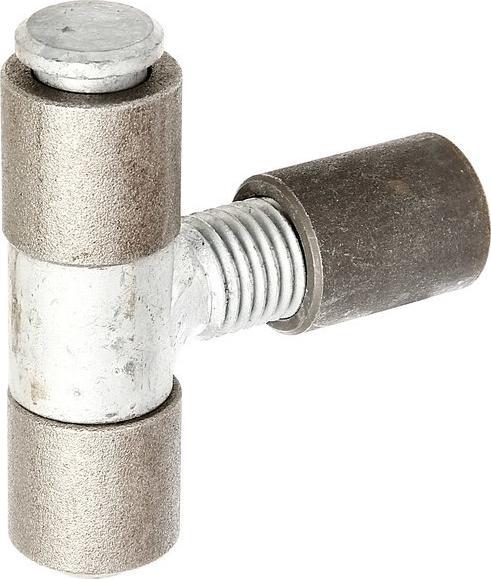 Magni Alberts 411572 Weld-on strap adjustable by 40 mm Steel, with galvanised pin and threaded centre