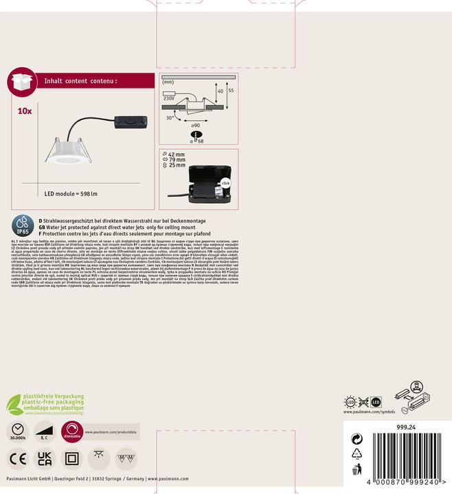 Immagine prodotto Paulmann Calla Set (560 lm)