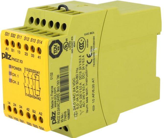 Produktbild Pilz Not-Halt-Schaltgerät PNOZ X3 24VUC