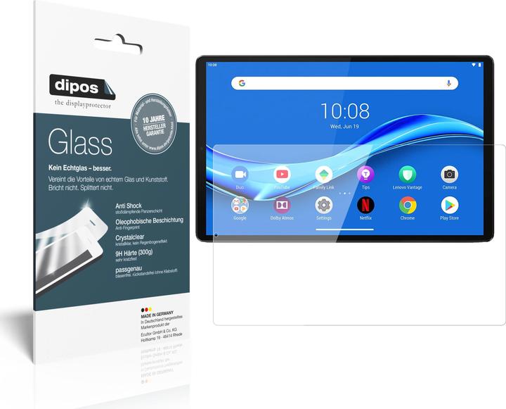 Dipos Displayschutz Anti-Shock (2 Stück, Lenovo Tab M10 FHD Plus)