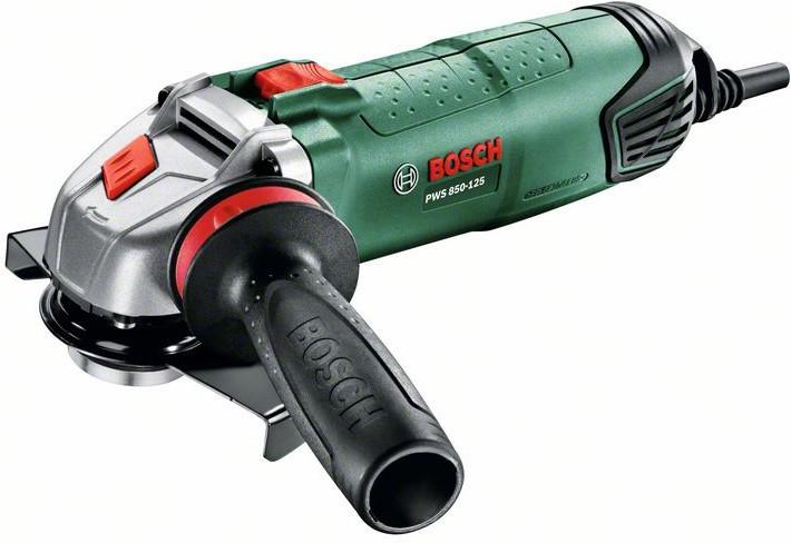 Bosch Home & Garden Winkelschleifer PWS 850-125 mit Diamanttrennscheibe (125 mm)