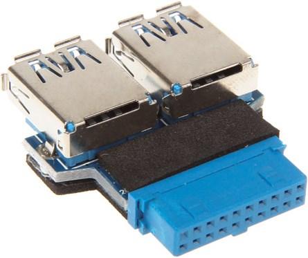 Image du produit InLine Adaptateur interne USB 3.0 vers externe USB 3.0 - carte électronique (USB-A, 5 cm)