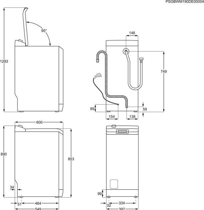 Produktbild AEG Öko Lavamat LTR7TL721EX (7 kg, Oben)