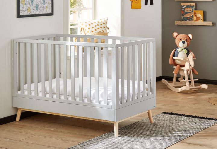 Actual product image Pinolino Children's room set 'Dusk' wide, 2 pcs. (Baby cot, Changing unit)