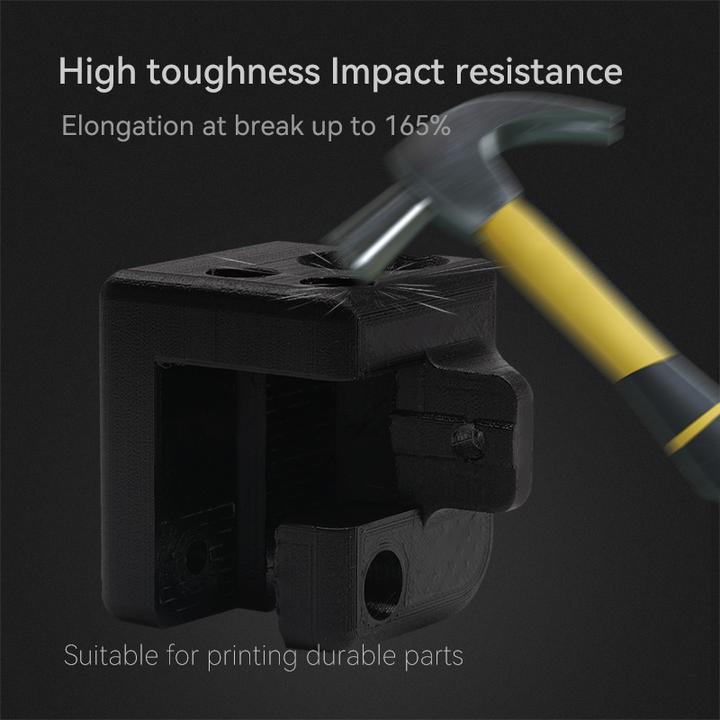 Actual product image eSUN Black 1 kg Nylon thread (3D) (Nylon, 1.75 mm, 1000 g, Black)