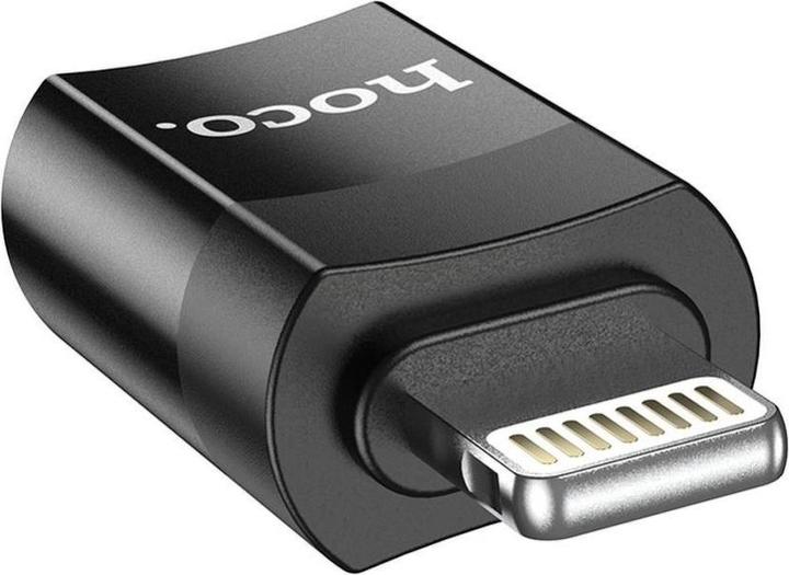 Hoco Adattatore USB UA17 Type-C - Lightning Nero (Lightning)