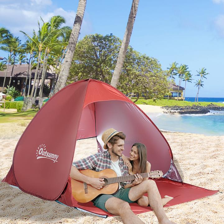 Produktbild Outsunny Pop-Up Zelt für 2 Personen (Wurfzelt, 0.80 kg, 2 Personen)