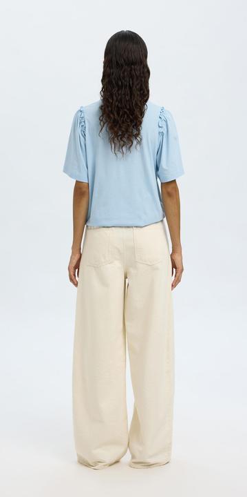 Actual product image Selected Femme Slfpenelope 2/4 Ruffle Tee Noos (S)