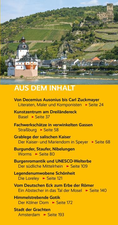 Produktbild Reiseführer Flusskreuzfahrten Rhein (Deutsch, Annette Lorenz)