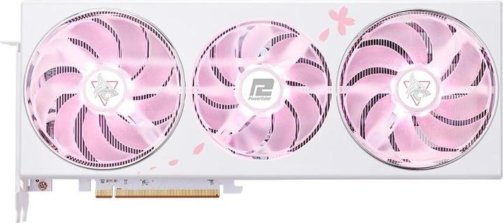 Image du produit Powercolor RX 7800 XT Hellhound Sakura White 16GB OC (16 Go)