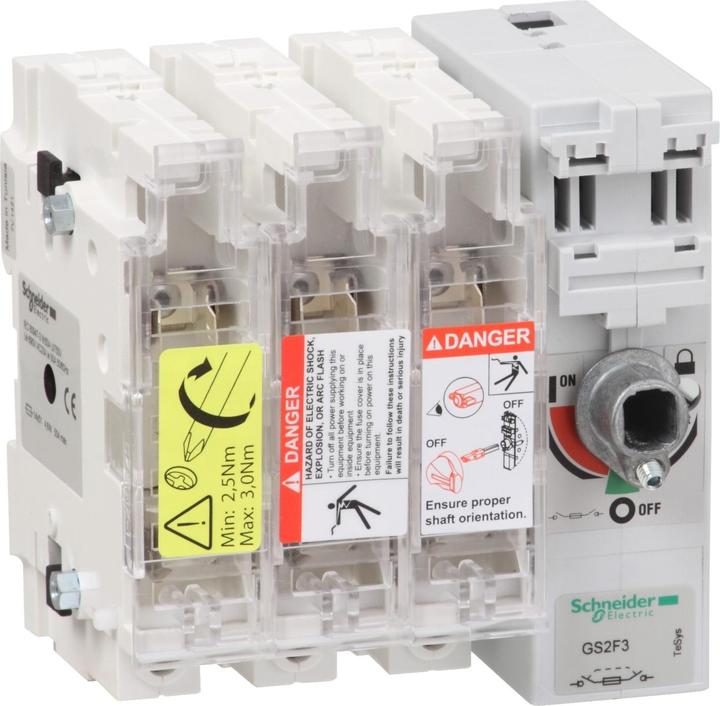 Image du produit Schneider Electric Interrupteur-sectionneur avec fusibles TeSys GS2F3