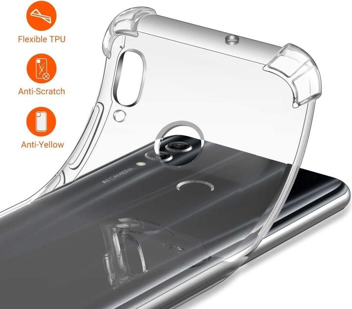 Produktbild Screenguard Huawei P Smart 2019 Hülle Crystal Soft Airbag Bumper (Huawei P Smart (2019))
