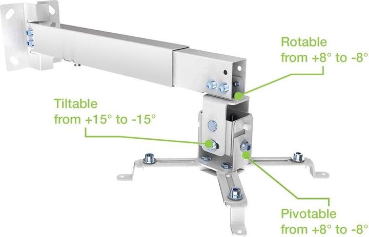 Actual product image Techly Wall and ceiling mount for projector or beamer (Wall, Ceiling)