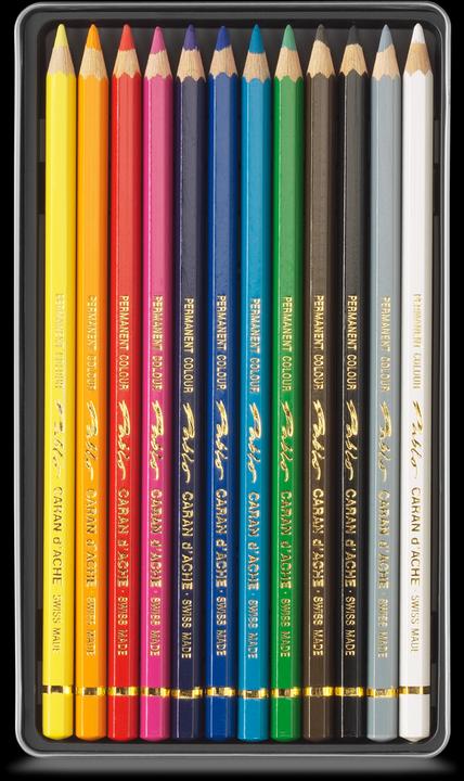 Immagine prodotto Caran d'Ache Pablo Metallschachtel (Multicolore, 12 x)