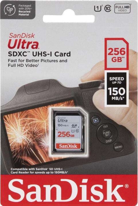 Productafbeelding SanDisk Ultra SDXC /s (256 GB, SDXC, U1, UHS-I)