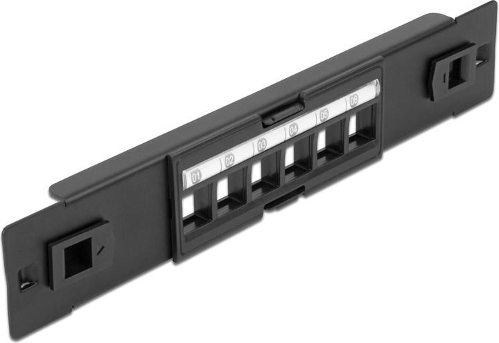 Delock Patch Panel 10″ Keystone 6-Port 10 Rack